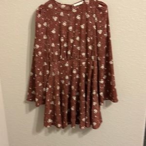 Lightweight long-sleeve summer dress